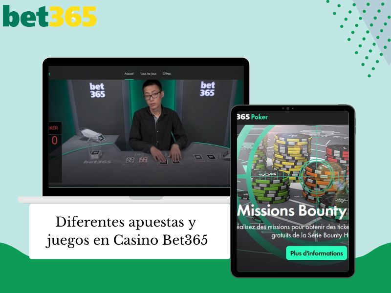 Conoce cada una de las secciones del Casino Bet365