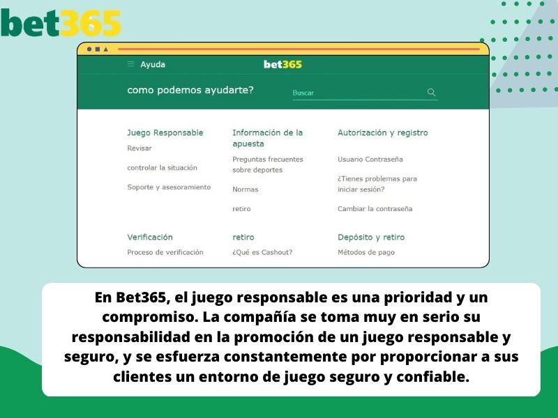 Bet365 juego con responsabilidad