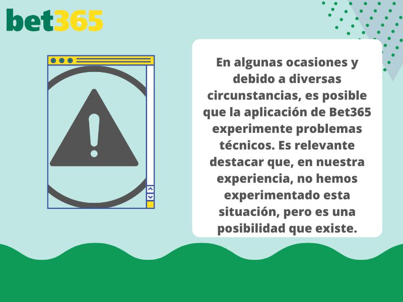 La aplicación Bet365 no funciona