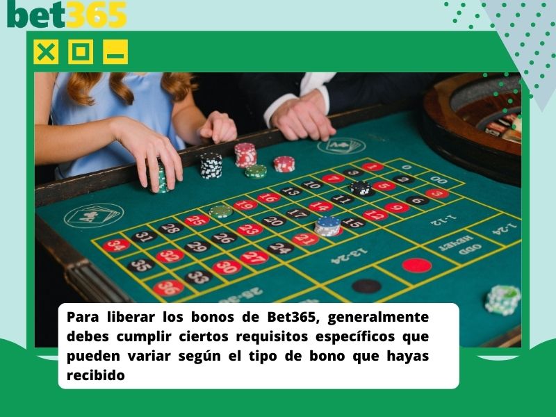 ¿Cómo liberar los bonos de Bet365?