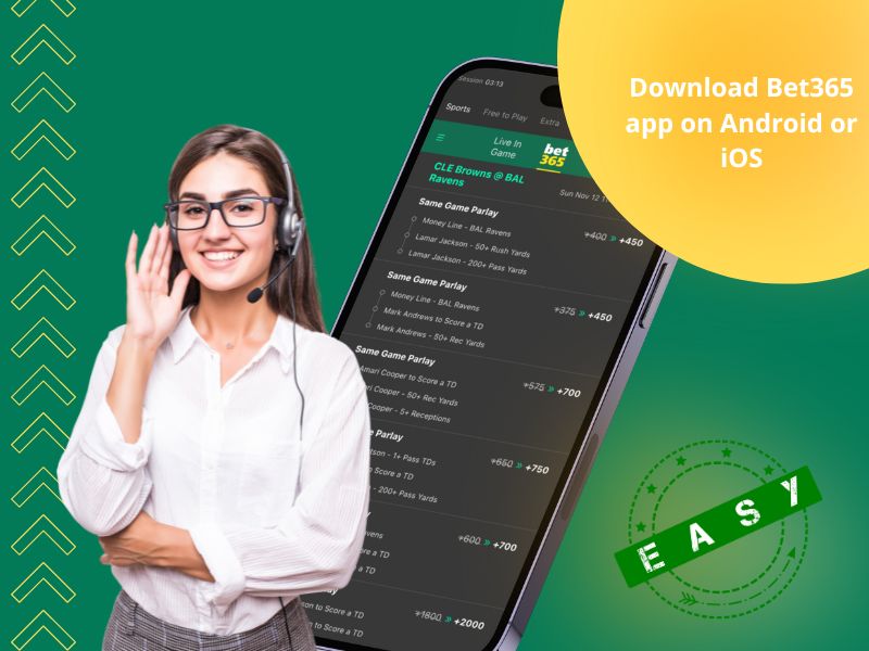 Laden Sie die Bet365-App für Android oder iOS herunter