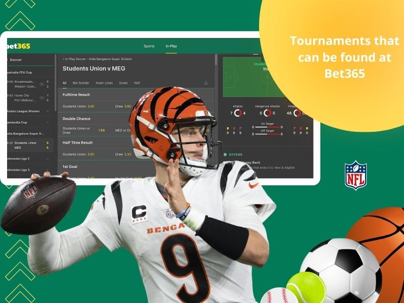 Tornei disponibili su Bet365