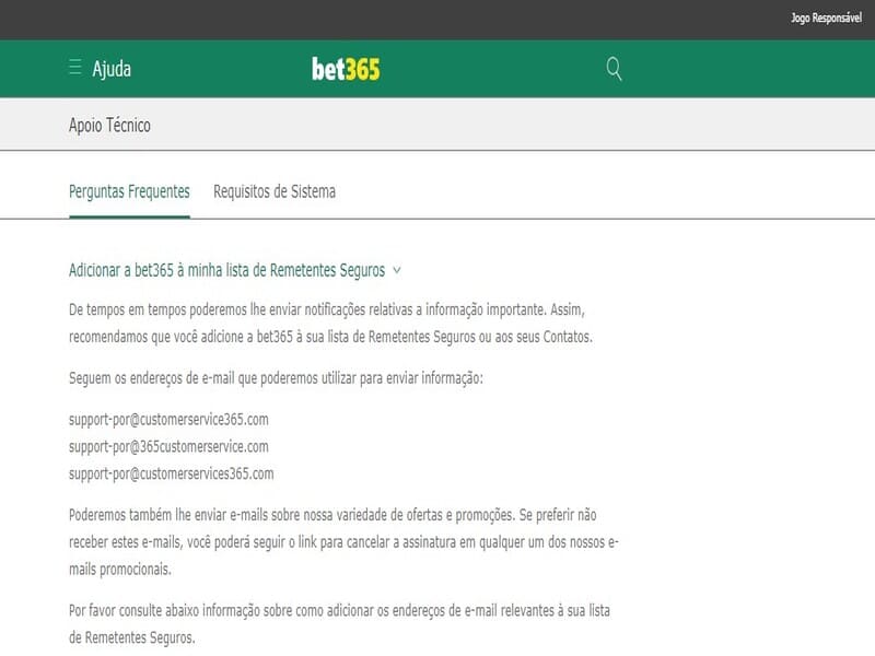 Tecnologia e segurança no cassino Bet365