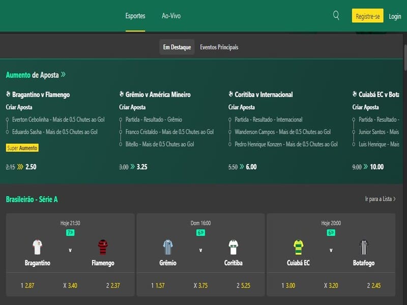 Que tipos de apostas são encontradas no cassino Bet365?