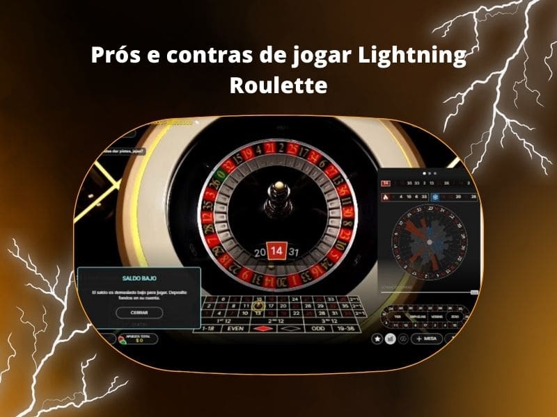 Prós e contras de jogar Lightning Roulette